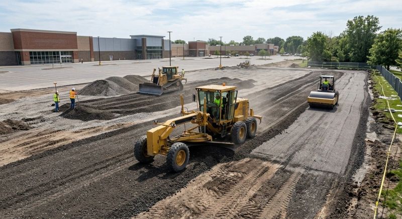 Parking Lot Gravel Repair in Cumming, GA